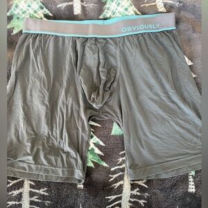 Obviously Men's Gray Boxer Briefs NWOT